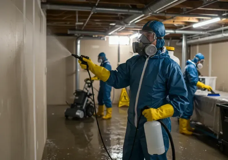 Basement Sanitization and Antimicrobial Treatment process in Marina del Rey, CA